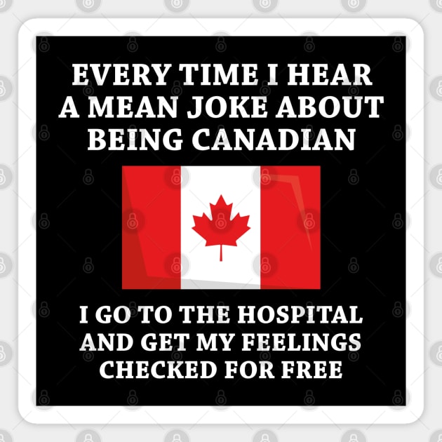 Canadian Joke Magnet by LuckyFoxDesigns